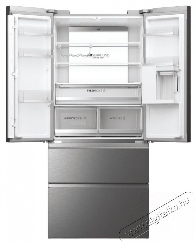 Haier HFW7819EWMP franci ajt&oacute;s alulfagyaszt&oacute;s hűtőszekr&eacute;ny Konyhai term&eacute;kek - Hűtő, fagyaszt&oacute; (szabadon&aacute;ll&oacute;) - Alulfagyaszt&oacute;s kombin&aacute;lt hűtő - 502658