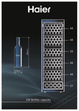 Haier HWS236GDGU1 borhűtő Konyhai term&eacute;kek - Hűtő, fagyaszt&oacute; (szabadon&aacute;ll&oacute;) - Borhűtő - 502762