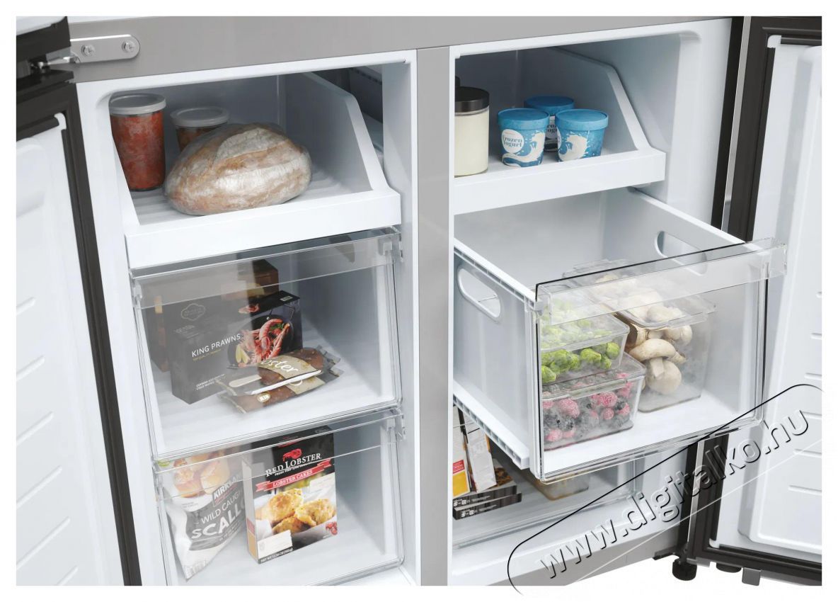 Haier HCR3818ENMM Konyhai term&eacute;kek - Hűtő, fagyaszt&oacute; (szabadon&aacute;ll&oacute;) - Amerikai t&iacute;pus&uacute; Side By Side hűtő - 504450