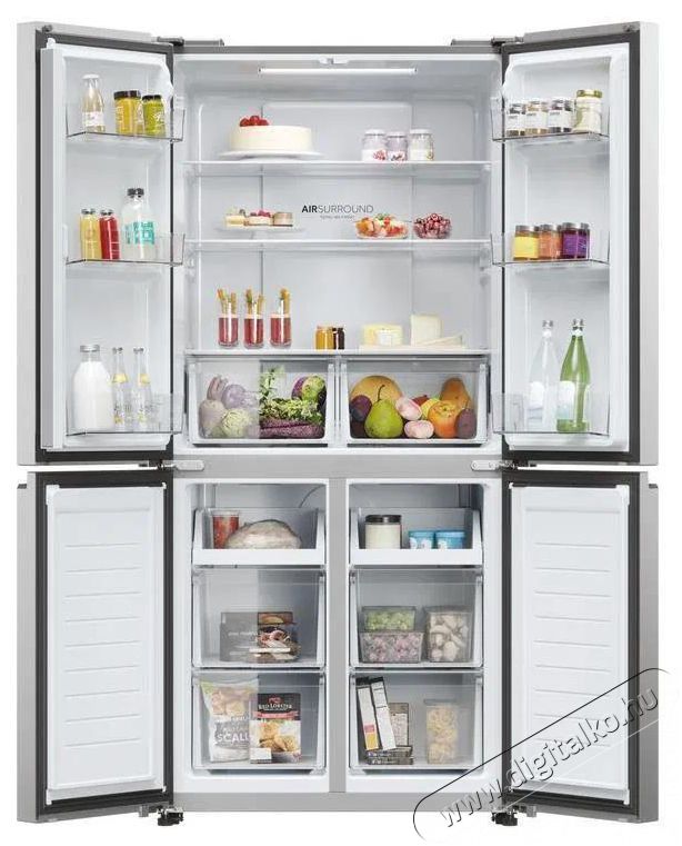 Haier HCR3818ENMM Konyhai term&eacute;kek - Hűtő, fagyaszt&oacute; (szabadon&aacute;ll&oacute;) - Amerikai t&iacute;pus&uacute; Side By Side hűtő - 504450