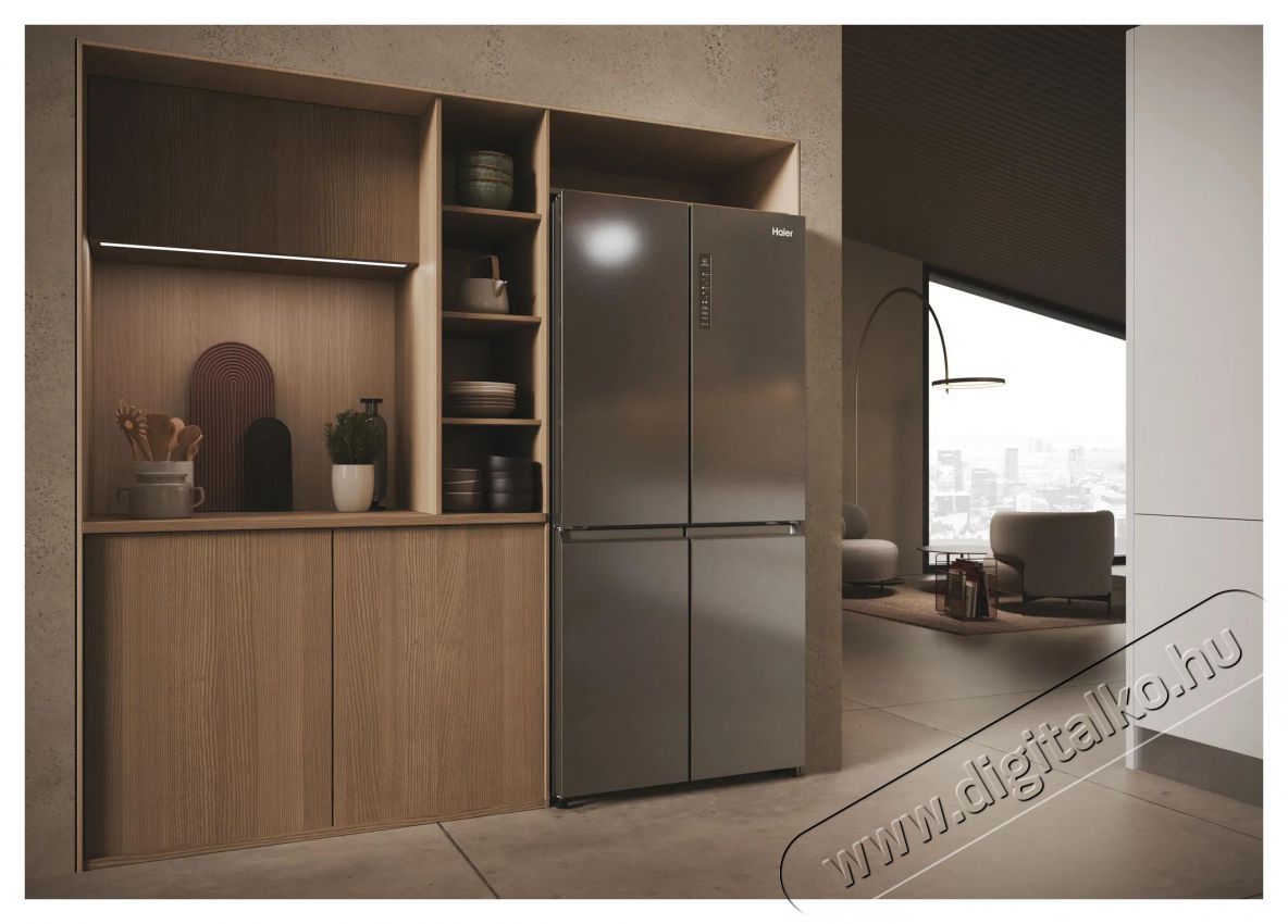 Haier HCR3818ENMM Konyhai term&eacute;kek - Hűtő, fagyaszt&oacute; (szabadon&aacute;ll&oacute;) - Amerikai t&iacute;pus&uacute; Side By Side hűtő - 504450