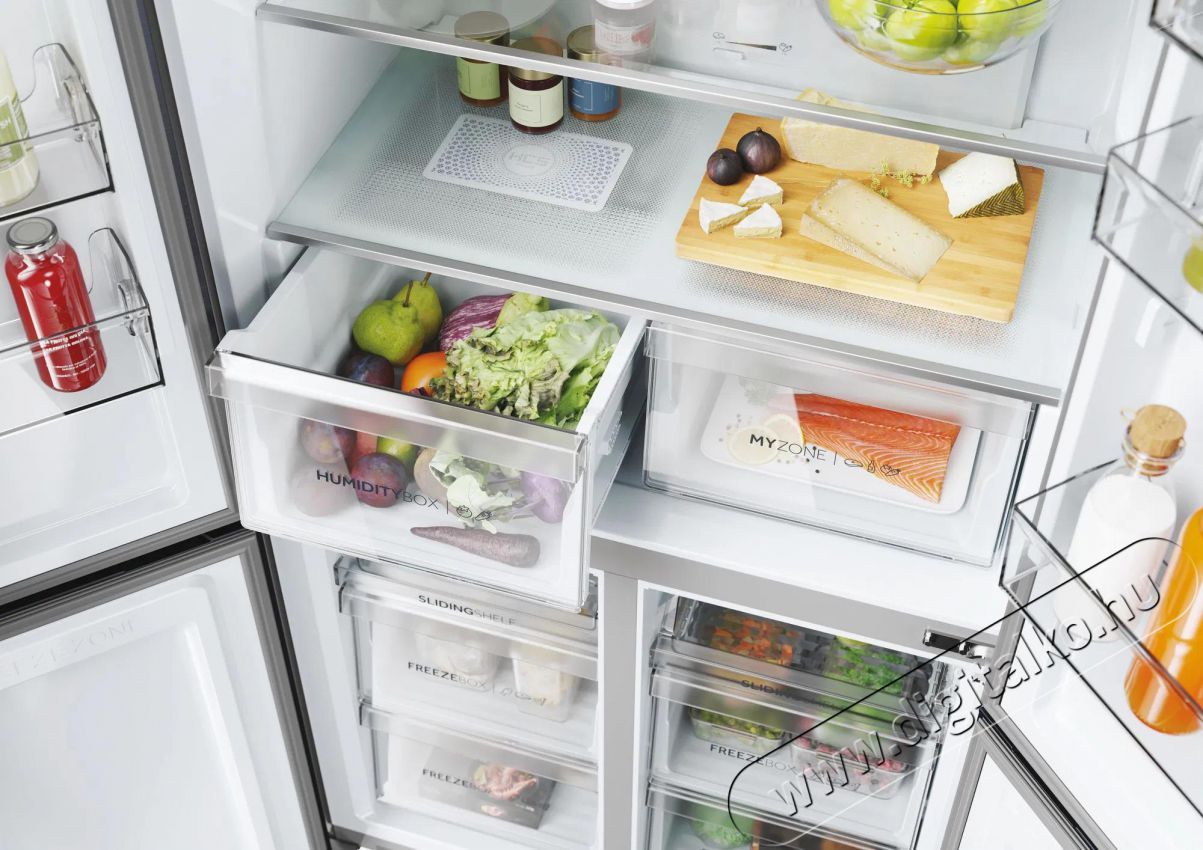 Haier HCR5919ENMP Cube 90 Series 5 Konyhai term&eacute;kek - Hűtő, fagyaszt&oacute; (szabadon&aacute;ll&oacute;) - Amerikai t&iacute;pus&uacute; Side By Side hűtő - 504452