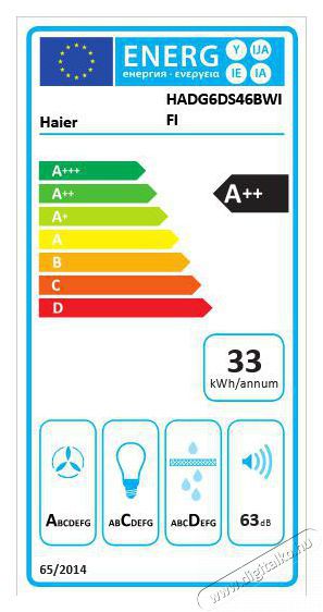 Haier HADG6DS46BWIFI be&eacute;p&iacute;thető p&aacute;raelsz&iacute;v&oacute; Konyhai term&eacute;kek - P&aacute;raelsz&iacute;v&oacute; - K&uuml;rtős - 501025