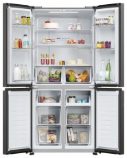 Haier HCR3818ENPT antracit, n&eacute;gyajt&oacute;s, Hűtő:311L, Fagyaszt&oacute;:156L, Total No frost hűtőszekr&eacute;ny Konyhai term&eacute;kek - Hűtő, fagyaszt&oacute; (szabadon&aacute;ll&oacute;) - Amerikai t&iacute;pus&uacute; Side By Side hűtő - 506324