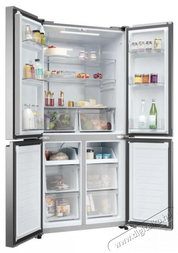 Haier HCR3818DNMM Cube 83 Series 3 Amerikai t&iacute;pus&uacute; Side By Side hűtő Konyhai term&eacute;kek - Hűtő, fagyaszt&oacute; (szabadon&aacute;ll&oacute;) - Amerikai t&iacute;pus&uacute; Side By Side hűtő - 527237