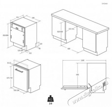 Haier XI 6B0S3FSB WASHLENS PLUS Series 2 Konyhai term&eacute;kek - Mosogat&oacute;g&eacute;p - Norm&aacute;l (60cm) be&eacute;p&iacute;thető mosogat&oacute;g&eacute;p - 509260