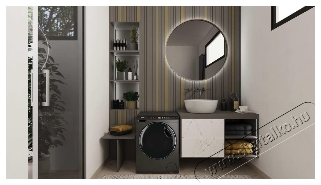 Haier HW50-BP12307GU1S mini mos&oacute;g&eacute;p H&aacute;ztart&aacute;s / Otthon / K&uuml;lt&eacute;r - Mos&oacute;g&eacute;p / sz&aacute;r&iacute;t&oacute;g&eacute;p - El&ouml;lt&ouml;ltős keskeny (45cm-ig) mos&oacute;g&eacute;p - 535878