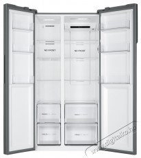 Haier HSR3918ENPG Side by Side hűtőszekr&eacute;ny, 528l, M:177 cm, Total No Frost, Multi air flow, Motor Inverter, LED kijelző, Super Cooling, Super Freezing, E energiaoszt&aacute;ly, Ez&uuml;st Konyhai term&eacute;kek - Hűtő, fagyaszt&oacute; (szabadon&aacute;ll&oacute;) - Amerikai t&iacute;pus&uacute; Side By Side hűtő - 535227