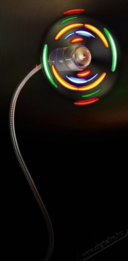 Hama USB Ventil&aacute;tor sz&iacute;nes led vil&aacute;g&iacute;t&aacute;ssal - 12110 Iroda &eacute;s sz&aacute;m&iacute;t&aacute;stechnika - Notebook kieg&eacute;sz&iacute;tő - USB ventil&aacute;tor - 279189