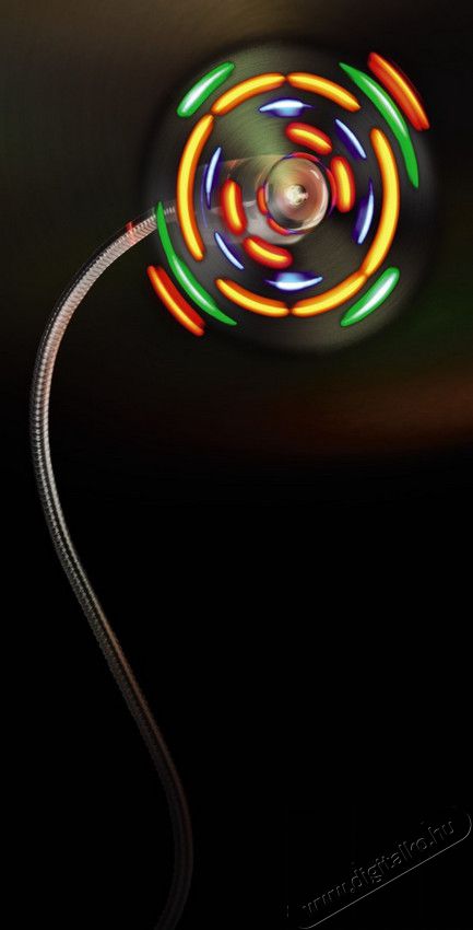 Hama USB Ventil&aacute;tor sz&iacute;nes led vil&aacute;g&iacute;t&aacute;ssal - 12110 Iroda &eacute;s sz&aacute;m&iacute;t&aacute;stechnika - Notebook kieg&eacute;sz&iacute;tő - USB ventil&aacute;tor - 279189