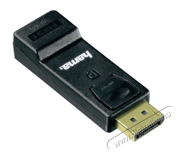 Hama DisplayPort apa - HDMI anya adapter - 54586 Tv kieg&eacute;sz&iacute;tők - K&aacute;bel / csatlakoz&oacute; - Csatlakoz&oacute; / eloszt&oacute; / &aacute;talak&iacute;t&oacute; - 287116