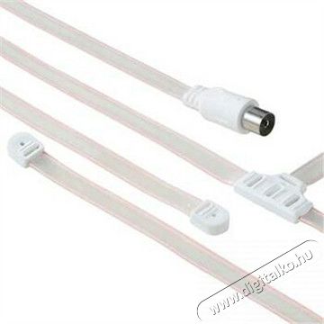 Hama FM antennak&aacute;bel 1,5m, feh&eacute;r - 43998 Tv kieg&eacute;sz&iacute;tők - K&aacute;bel / csatlakoz&oacute; - Koax antenna k&aacute;bel - 288269