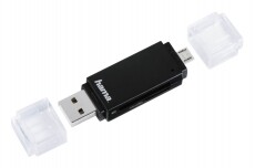 Hama Mobil-Tablet SD/Micro kártyaolvasó - fekete - Memória kártya / Pendrive - Kártya olvasó - 351772