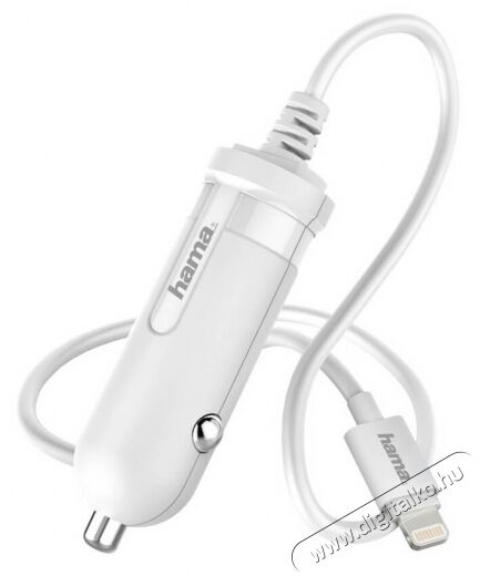 Hama iPhone aut&oacute;s t&ouml;ltő MFI (173862) - feh&eacute;r Mobil / Kommunik&aacute;ci&oacute; / Smart - Mobiltelefon kieg&eacute;sz&iacute;tő / tok - H&aacute;l&oacute;zati-, aut&oacute;s t&ouml;ltő - 315325