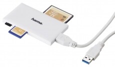 Hama USB 3.0 SUPERSPEED SLIM MULTI KÁRTYAOLVASÓ, FEHÉR,ÚJ - 181017 - Memória kártya / Pendrive - Kártya olvasó - 342280