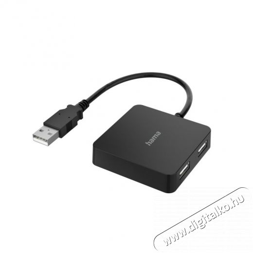 Hama USB 2.0 HUB Buspowered 1:4 V2 USB eloszt&oacute; - fekete (200121) Iroda &eacute;s sz&aacute;m&iacute;t&aacute;stechnika - Sz&aacute;m&iacute;t&oacute;g&eacute;p tartoz&eacute;k - USB k&aacute;bel - 372430