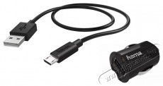 Hama AUTÓS TÖLTŐ USB SZETT MICRO USB PICCO, 2,4A (178380) - Autóhifi / Autó felszerelés - Autós töltő / szivargyújtó adapter - 373552