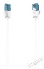 Hama FIC Slim-Flexible CAT6 0,75m feh&eacute;r patchk&aacute;bel Iroda &eacute;s sz&aacute;m&iacute;t&aacute;stechnika - H&aacute;l&oacute;zat - H&aacute;l&oacute;zati kieg&eacute;sz&iacute;tő - 386863