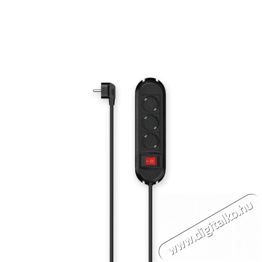 Hama h&aacute;l&oacute;zati eloszt&oacute; 3x, 1,5m (223033) - fekete  H&aacute;ztart&aacute;s / Otthon / K&uuml;lt&eacute;r - Vil&aacute;g&iacute;t&aacute;s / elektromoss&aacute;g - H&aacute;l&oacute;zati eloszt&oacute; / hosszabb&iacute;t&oacute; / adapter - 403642