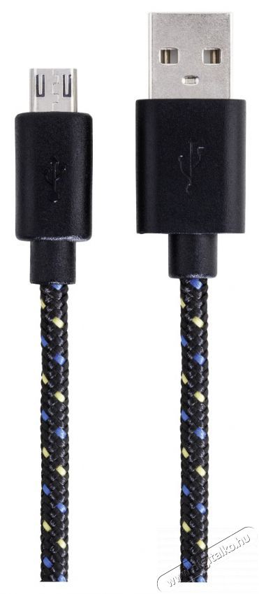 Hama micro USB - USB A 1m fekete sz&ouml;vet adatk&aacute;bel Iroda &eacute;s sz&aacute;m&iacute;t&aacute;stechnika - Egy&eacute;b sz&aacute;m&iacute;t&aacute;stechnikai term&eacute;k - 387893