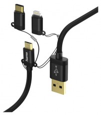 Hama 183348 3IN1 MICRO USB / TYPE-C / LIGHTNING adatk&aacute;bel - 1M Fot&oacute;-Vide&oacute; kieg&eacute;sz&iacute;tők - K&aacute;bel - USB k&aacute;bel - 365623
