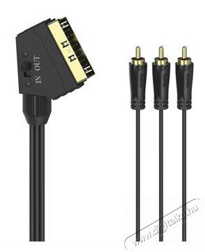 Hama 205156 FIC AV SCART-3RCA be/ki 1,5m &ouml;sszek&ouml;tők&aacute;bel Tv kieg&eacute;sz&iacute;tők - K&aacute;bel / csatlakoz&oacute; - Scart-RCA k&aacute;bel - 413754