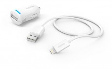 Hama 201610 FIC E3 Lighting- USB adatk&aacute;bellel feh&eacute;r aut&oacute;s t&ouml;ltő szett Mobil / Kommunik&aacute;ci&oacute; / Smart - Mobiltelefon kieg&eacute;sz&iacute;tő / tok - H&aacute;l&oacute;zati-, aut&oacute;s t&ouml;ltő - 456654