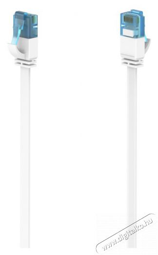 Hama 200685 FIC CAT6A lapos 5m feh&eacute;r patchk&aacute;bel Iroda &eacute;s sz&aacute;m&iacute;t&aacute;stechnika - H&aacute;l&oacute;zat - H&aacute;l&oacute;zati kieg&eacute;sz&iacute;tő - 460561