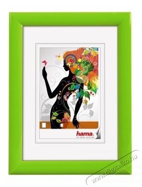 Hama Malaga 10x15cm z&ouml;ld műanyag k&eacute;pkeret H&aacute;ztart&aacute;s / Otthon / K&uuml;lt&eacute;r - Egy&eacute;b h&aacute;ztart&aacute;si term&eacute;k - 458868