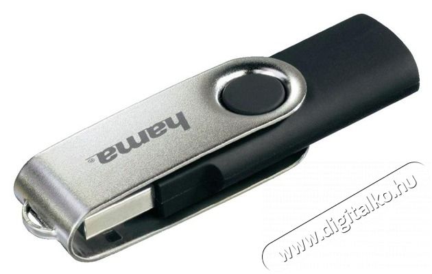Hama Rotate 90891 8GB USB2.0 fekete-sz&uuml;rke Flash Drive Mem&oacute;ria k&aacute;rtya / Pendrive - Pendrive - 459128