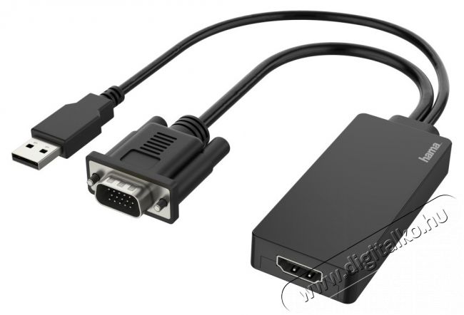 Hama 200342 FIC VGA HDMI adapter + USB Iroda &eacute;s sz&aacute;m&iacute;t&aacute;stechnika - Sz&aacute;m&iacute;t&oacute;g&eacute;p tartoz&eacute;k - USB k&aacute;bel - 466959