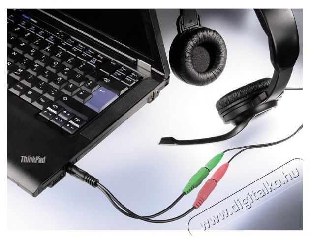 Hama 200352 FIC 4pol jack-2x aljzat Iroda &eacute;s sz&aacute;m&iacute;t&aacute;stechnika - Egy&eacute;b sz&aacute;m&iacute;t&aacute;stechnikai term&eacute;k - 451027