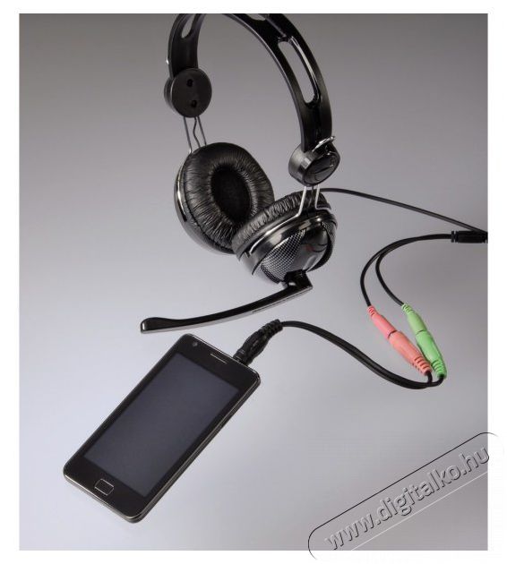 Hama 200352 FIC 4pol jack-2x aljzat Iroda &eacute;s sz&aacute;m&iacute;t&aacute;stechnika - Egy&eacute;b sz&aacute;m&iacute;t&aacute;stechnikai term&eacute;k - 451027