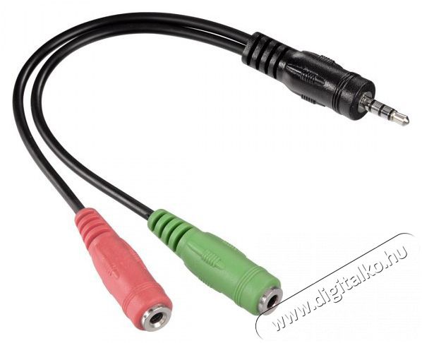 Hama 200352 FIC 4pol jack-2x aljzat Iroda &eacute;s sz&aacute;m&iacute;t&aacute;stechnika - Egy&eacute;b sz&aacute;m&iacute;t&aacute;stechnikai term&eacute;k - 451027