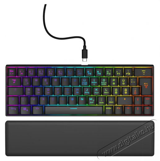 Hama GAMING URAGE EXODUS 760TKL MECH.MINI BILL.,RGB, RED SWITCH, FEKETE Iroda &eacute;s sz&aacute;m&iacute;t&aacute;stechnika - Billentyűzet / billentyűzet szett - Vezet&eacute;kes - 493301