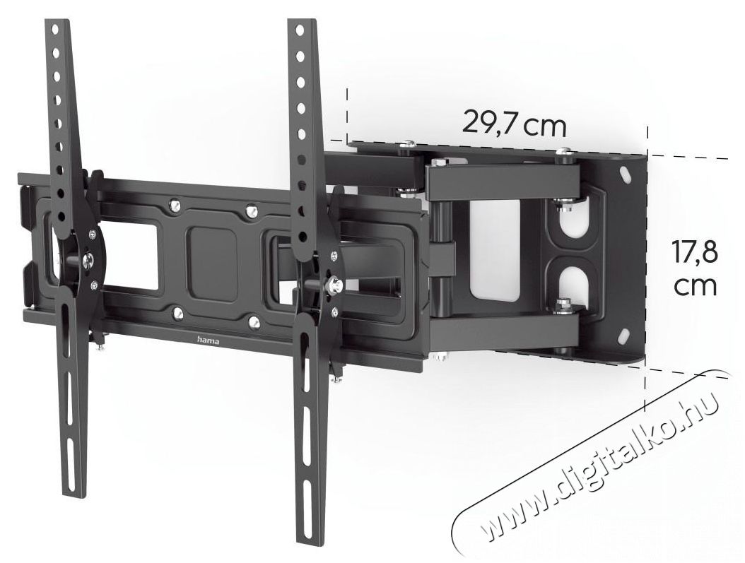 Hama 220830 falitart&oacute; FITV, full motion, oll&oacute;s-kar, 400x400  Tv kieg&eacute;sz&iacute;tők - Fali tart&oacute; / konzol - Fali tv tart&oacute; - 493986