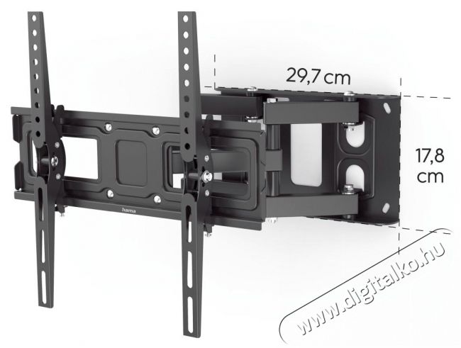 Hama 220830 falitart&oacute; FITV, full motion, oll&oacute;s-kar, 400x400  Tv kieg&eacute;sz&iacute;tők - Fali tart&oacute; / konzol - Fali tv tart&oacute; - 493986