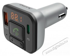 Hama 14169 FM transzmitter (USB,TYPE-C,MICROSD,BT, QC 3.0/PD)+telefon kihangosítás - Autóhifi / Autó felszerelés - FM transzmitter / modulátor - 493993