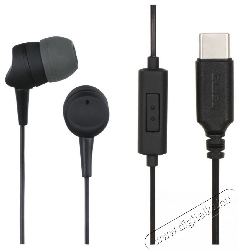 Hama 184141 vezet&eacute;kes f&uuml;lhallgat&oacute;, USB Type-C Audio-Video / Hifi / Multim&eacute;dia - F&uuml;l &eacute;s Fejhallgat&oacute;k - F&uuml;lhallgat&oacute; mikrofonnal / headset - 492998