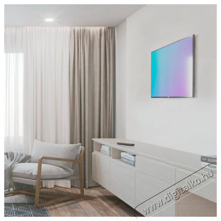 Hama FALITART&Oacute; FITV, FIX, 600X400, XL, FEKETE (220811) Tv kieg&eacute;sz&iacute;tők - Fali tart&oacute; / konzol - Fali tv tart&oacute; - 493985