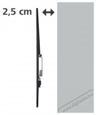 Hama FALITART&Oacute; FITV, FIX, 600X400, XL, FEKETE (220811) Tv kieg&eacute;sz&iacute;tők - Fali tart&oacute; / konzol - Fali tv tart&oacute; - 493985