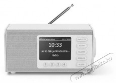 Hama DR1000, FM/DAB/DAB+, fehér Audio-Video / Hifi / Multimédia - Rádió / órás rádió - Asztali rádió - 524854