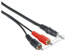 Hama 00205107 25db/csg 5,0m eco 3,5mm jack-2rca összekötőkábel Tv kiegészítők - Kábel / csatlakozó - 3,5mm Jack kábel - 514570