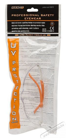 HANDY 10381TR professzion&aacute;lis &aacute;tl&aacute;tsz&oacute; v&eacute;dőszem&uuml;veg UV v&eacute;delemmel H&aacute;ztart&aacute;s / Otthon / K&uuml;lt&eacute;r - Szersz&aacute;m - Munkav&eacute;delmi term&eacute;k - 458754