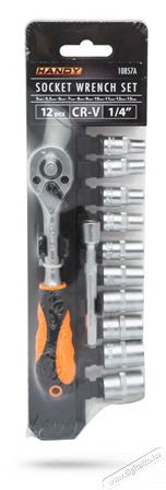HANDY 10857A dug&oacute;kulcs k&eacute;szlet 12 db 1/4 5-13 mm H&aacute;ztart&aacute;s / Otthon / K&uuml;lt&eacute;r - Szersz&aacute;m - Csavarh&uacute;z&oacute; / kulcs / f&uacute;r&oacute; / szersz&aacute;m k&eacute;szlet - 465844