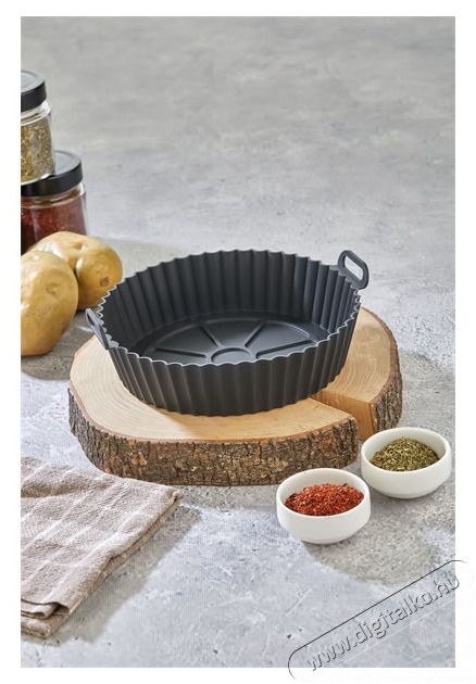 HANE TOO kerek szilikon forma forr&oacute;levegős s&uuml;tőh&ouml;z 20cm &aacute;tm&eacute;rő 5cm magass&aacute;g, sz&uuml;rke, fekete vagy piros sz&iacute;nű SL-3250 Konyhai term&eacute;kek - Egy&eacute;b / Konyhai kieg&eacute;sz&iacute;tő - 503112