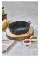 HANE TOO kerek szilikon forma forr&oacute;levegős s&uuml;tőh&ouml;z 20cm &aacute;tm&eacute;rő 5cm magass&aacute;g, sz&uuml;rke, fekete vagy piros sz&iacute;nű SL-3250 Konyhai term&eacute;kek - Egy&eacute;b / Konyhai kieg&eacute;sz&iacute;tő - 503112