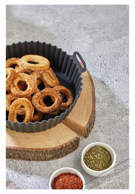 HANE TOO kerek szilikon forma forr&oacute;levegős s&uuml;tőh&ouml;z 20cm &aacute;tm&eacute;rő 5cm magass&aacute;g, sz&uuml;rke, fekete vagy piros sz&iacute;nű SL-3250 Konyhai term&eacute;kek - Egy&eacute;b / Konyhai kieg&eacute;sz&iacute;tő - 503112