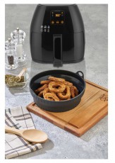 HANE TOO &ouml;sszecsukhat&oacute; kerek szilikon forma forr&oacute;levegős s&uuml;tőh&ouml;z 21cm &aacute;tm&eacute;rő, sz&uuml;rke, fekete vagy piros sz&iacute;nű SL-3252 Konyhai term&eacute;kek - Egy&eacute;b / Konyhai kieg&eacute;sz&iacute;tő - 503114