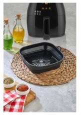 HANE TOO &ouml;sszecsukhat&oacute; n&eacute;gyzetes szilikon forma forr&oacute;levegős s&uuml;tőh&ouml;z 21cm*21cm, sz&uuml;rke, fekete vagy piros sz&iacute;nű SL-3251 Konyhai term&eacute;kek - Egy&eacute;b / Konyhai kieg&eacute;sz&iacute;tő - 503113